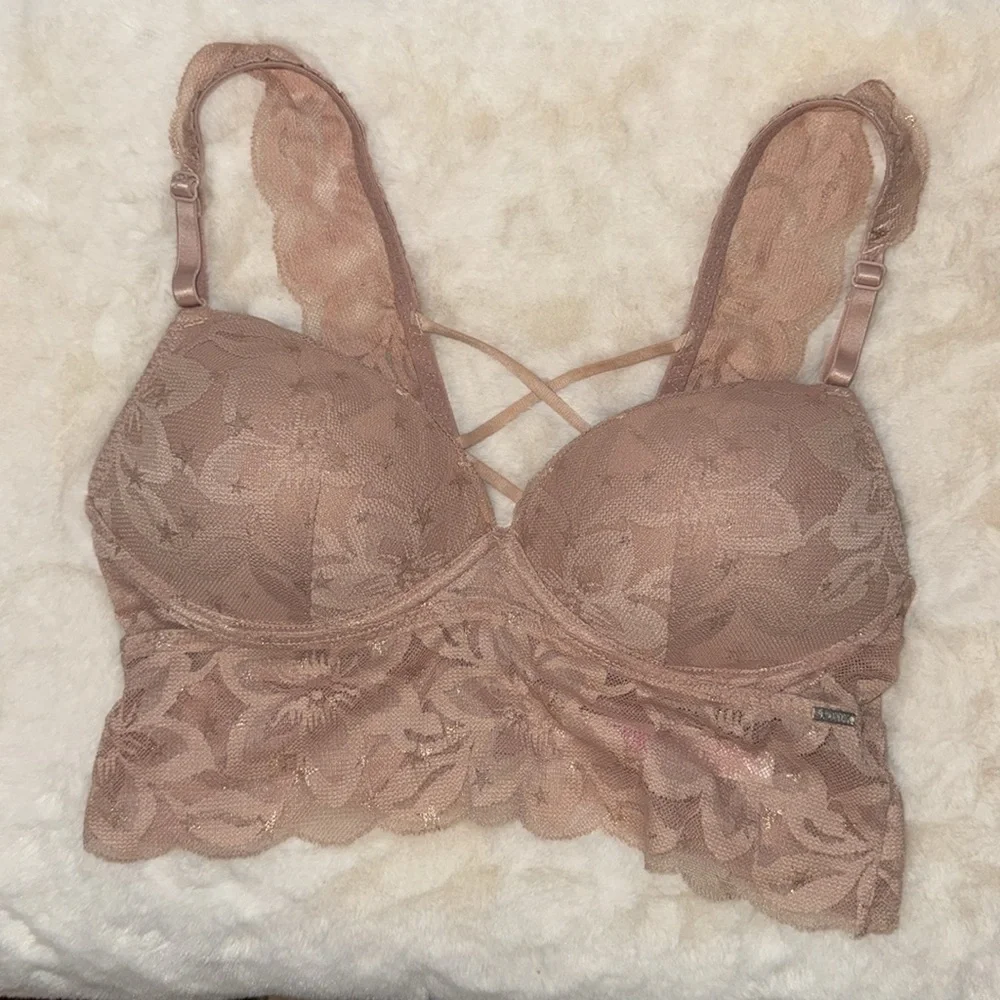 VICTORIA’S SECRET PINK PUSH UP BRA Longline Line Women’s Small S